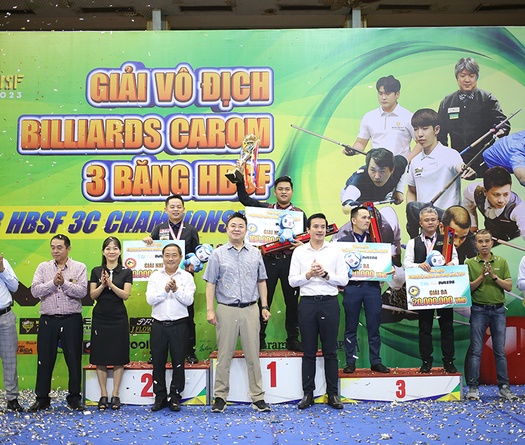 Nguyễn Trần Thanh Tự nhận “mưa” giải thưởng khi vô địch Billiards Carom 3 băng HBSF 2023