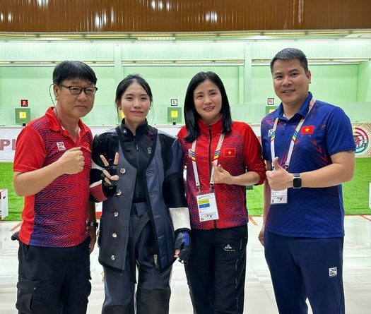 Ứng viên Cúp Chiến thắng Park Chung Gun có thêm học trò Lê Thị Mộng Tuyền đi vào lịch sử bắn súng Olympic