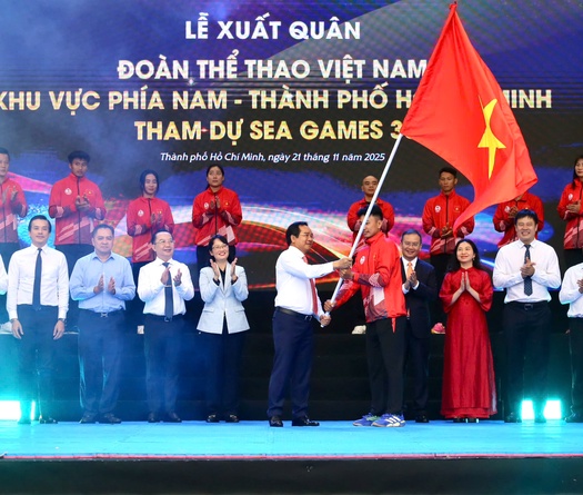 Lễ xuất quân Đoàn Thể Thao Việt Nam phía Nam: Mang tinh thần bất khuất dự SEA Games 33