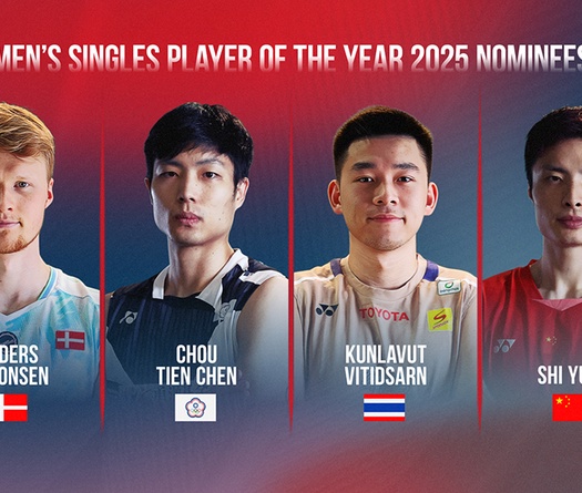 Shi Yu Qi, Akane Yamaguchi dẫn đầu cuộc đua giải Vận động viên cầu lông Xuất sắc nhất BWF 2025