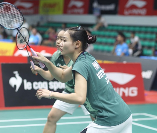  Phạm Thị Khánh / Phạm Thị Diệu Ly và Nguyễn Thùy Linh đấu vòng chính giải cầu lông cá nhân Vô địch Châu Á 2025