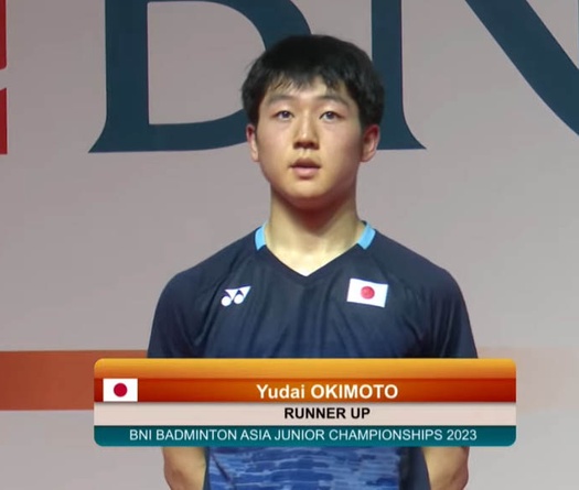 Yudai Okimoto lần đầu tiên lọt vào trận chung kết cầu lông World Tour Super 300