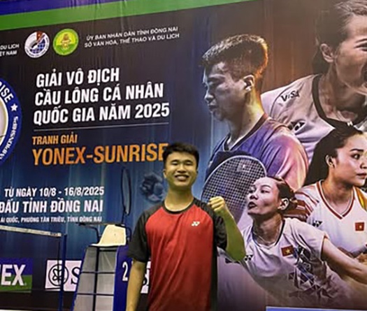 Trực tiếp cầu lông Giải Vô Địch Cá nhân Quốc Gia 2025 tối ngày 11/08