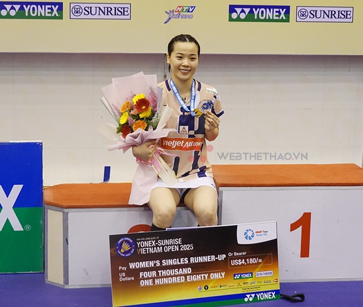 Nguyễn Thùy Linh đạt thứ hạng cao nhất sự nghiệp, tạo cột mốc mới cho Cầu lông Việt Nam