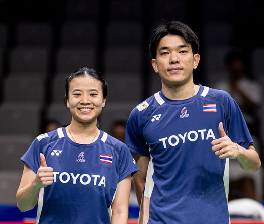 Oupthong / Sudjaipraparat phá vỡ lời nguyền ở giải cầu lông China Masters 2025