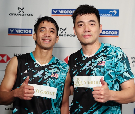 Giải cầu lông Đan Mạch Mở rộng: Azriyn / Tan gây bất ngờ cho các nhà vô địch thế giới để vào tứ kết đôi nam