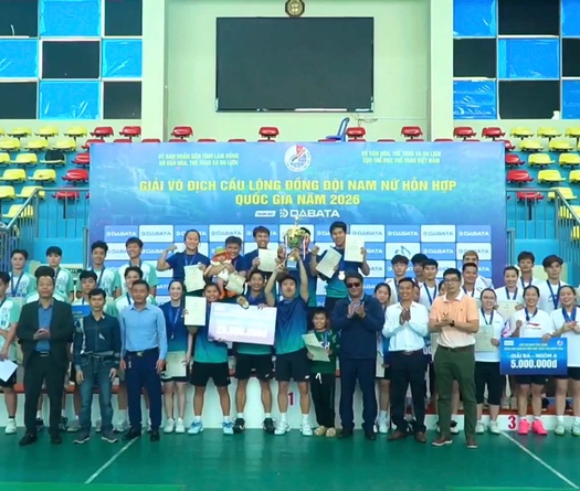 Kết thúc Giải vô địch Cầu lông đồng đội quốc gia 2026: TP.HCM và Hải Phòng khẳng định vị thế "ông lớn"
