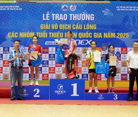 Kết thúc Giải vô địch cầu lông các nhóm tuổi thiếu niên quốc gia 2025 – Tranh giải DONEX: Nhiều tài năng trẻ bứt phá
