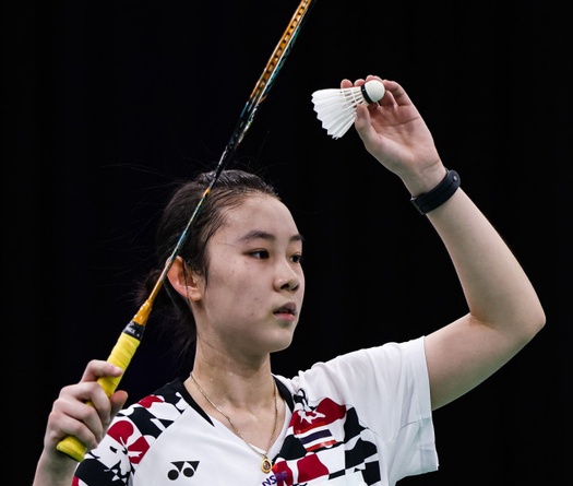 Đương kim vô địch đơn nam cầu lông thế giới Kunlavut Vitidsarn có cô em ruột cũng rất lợi hại