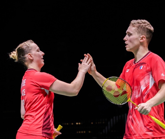 Gicquel/Delrue đánh bại hạt giống số 1 giải cầu lông World Tour Finals 2025