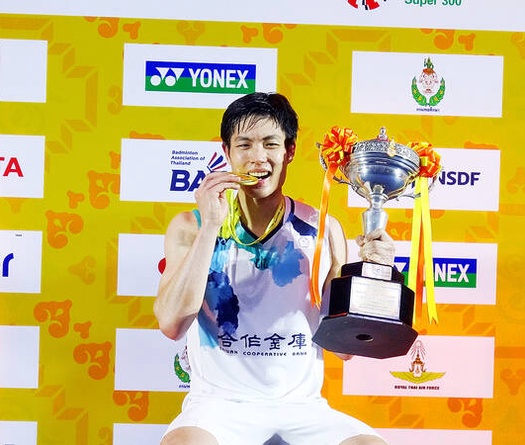 Chou Tien Chen hạnh phúc với ngôi vô địch cầu lông Thailand Masters sau khi bị ung thư!