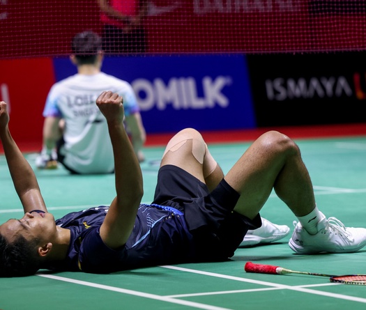 Cầu lông Indonesia Masters 2024: Đôi bạn  Loh Kean Yew, Lee Zii Jia cùng bị loại