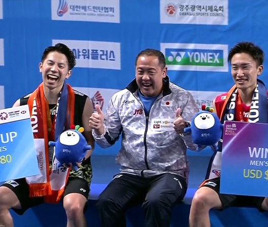 Cầu lông Korea Masters 2023: Cựu số 1 thế giới Kento Momota vô địch trong niềm vui chung