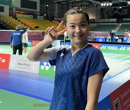 Tay vợt nữ cầu lông số 1 Việt Nam Nguyễn Thùy Linh vượt qua vòng đầu Đức mở rộng 2024