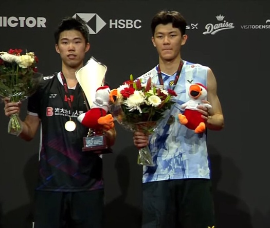Cầu lông Đan Mạch mở rộng 2023: Sốc tới tận chung kết, Weng Hong Yang thắng dễ Lee Zii Jia