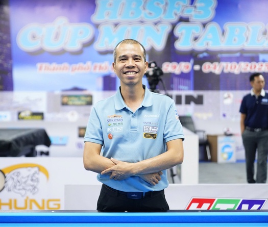 Giải billiards HBSF Tour 3 Cúp MIN Table 2025: Trần Quyết Chiến, Bao Phương Vinh vào tứ kết, Trần Thanh Lực bị loại
