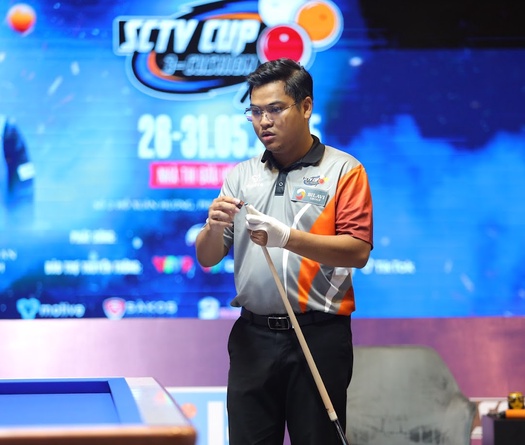 Nguyễn Trần Thanh Tạo và Mai Tân Huyên vào vòng chính Giải Billiards Carom 3 băng Quốc tế SCTV Cup 2025