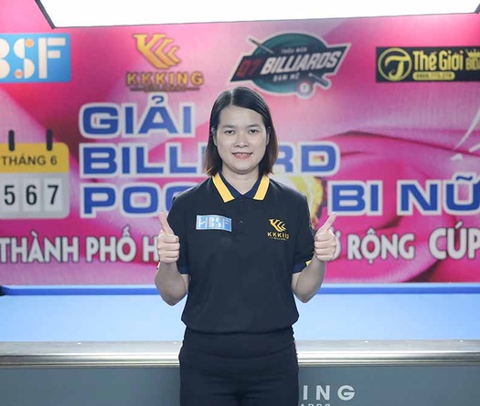 Giải Billiard Pool 9 bi nữ TPHCM mở rộng năm 2023: Bùi Xuân Vàng vô địch, Mai Thảo đoạt "Hoa khôi"