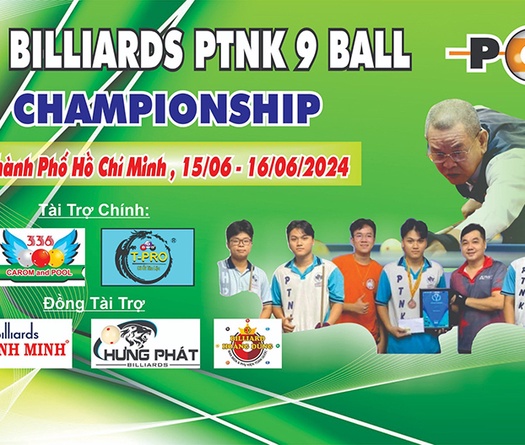 Khởi tranh giải billiard PTNK 9 ball pool Championship 2024