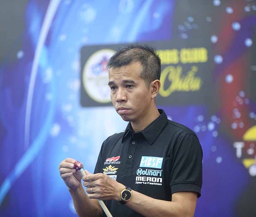 Trần Quyết Chiến thần tốc vào tứ kết giải billiard carom 3 băng HBSF Cup Tour 2 năm 2023