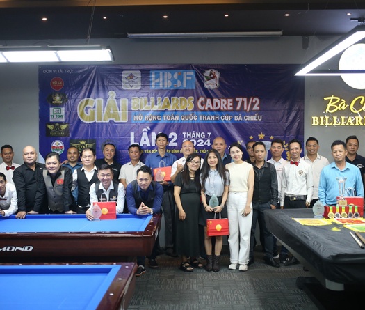 Lộ diện 8 ứng viên vô địch tại giải Billiards Cadre 71/2 Series A mở rộng toàn quốc tranh cúp Bà Chiểu lần 2 – 2024
