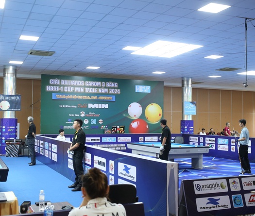 Giải Billiards Carom 3 băng HBSF-1 Cúp Table MIN thu hút dàn sao Trần Quyết Chiến, Bao Phương Vinh...