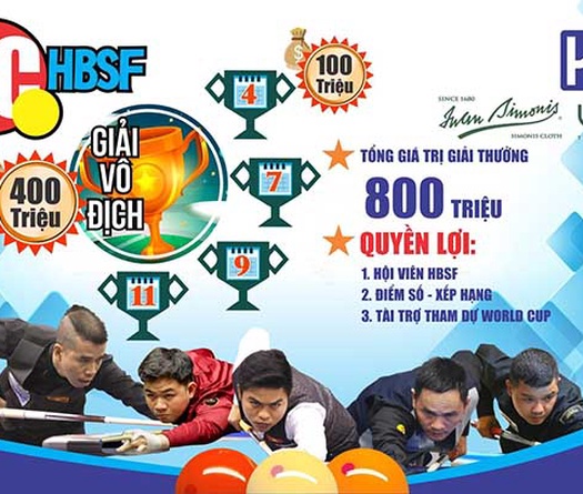 Liên đoàn Billiards & Snooker TPHCM công bố hệ thống giải đấu Carom 3 băng chuyên nghiệp