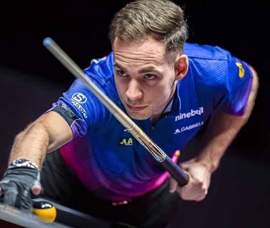 Joshua Filler đoạt ngôi đầu BXH billiards Premier League Pool 2024