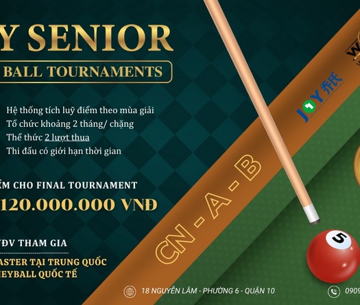 Joy Billiard tổ chức giải đấu chuyên nghiệp tiền thưởng “khủng” tại Việt Nam