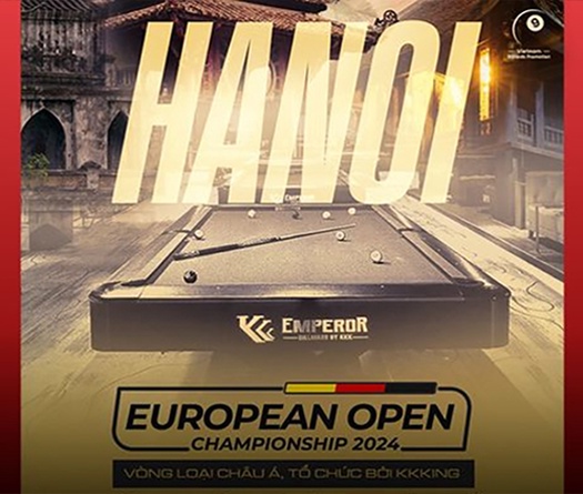 Trực tiếp vòng loại giải billiards KKing European Open 2024 hôm nay 12/07