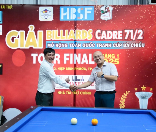 Khai mạc Giải Billiards Cadre 71/2 mở rộng toàn quốc tranh Cúp Bà Chiểu tour Final tháng 1/2025