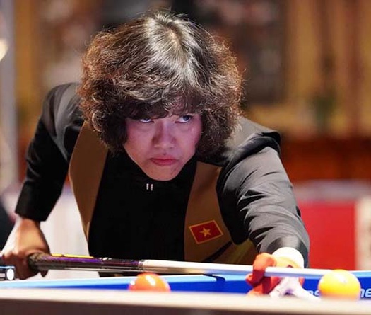Giải billiard carom 3 băng VĐTG nữ 2023: Phùng Kiện Tường dừng chân ở tứ kết
