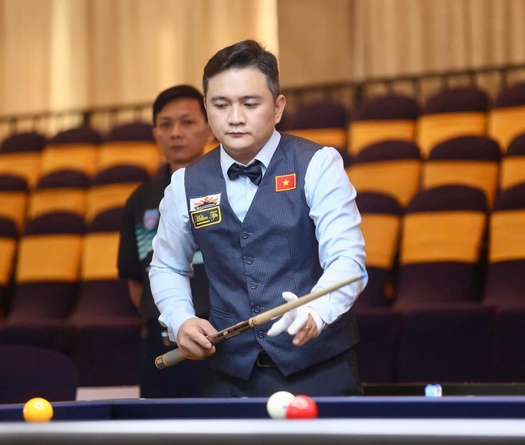 Chiêm Hồng Thái và Trần Thanh Lực vào tứ kết giải Giải billiard carom 3 băng vô địch thế giới 2024
