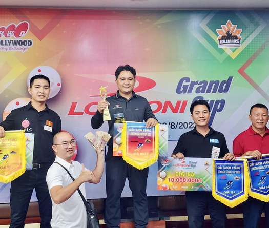 Vô địch giải billiards Longoni Grand Cup, Trần Thanh Lực giành giải thưởng 100 triệu đồng