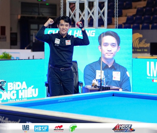 Chiêm Hồng Thái gia nhập top 12 thế giới sau ngôi Á quân billiard 3C World Cup TP.HCM 2026, vào nhóm các hạt giống