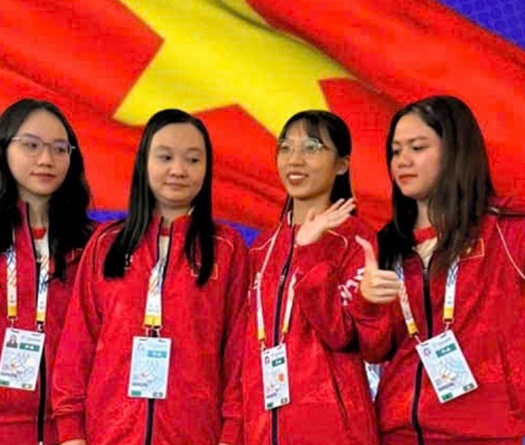 SEA Games 33: Tuyển nữ Việt Nam đoạt huy chương Bạc nội dung Cờ Nhanh Đồng đội Nữ ASEAN