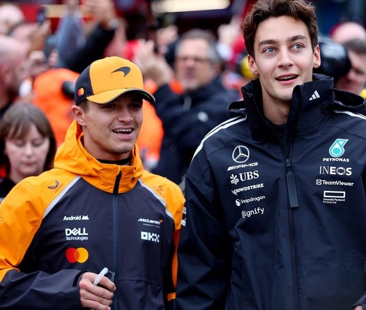 Lando Norris "tố" bạn chơi padel: George Russell đang muốn cướp ngôi vương F1 năm 2026