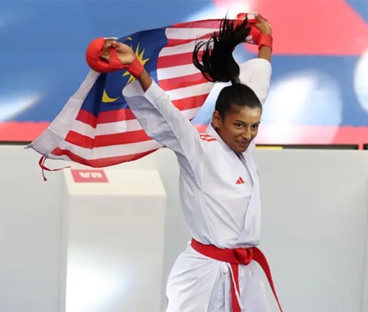 Sinh nhật đáng nhớ khi "nữ hoàng karate" Shahmalarani hoàn thành cú hat-trick vàng tại SEA Games 33