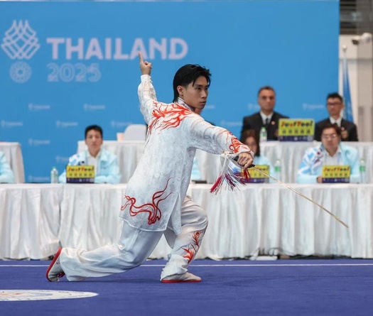 SEA Games 2025: Indonesia giành thêm 2 huy chương vàng từ môn Wushu