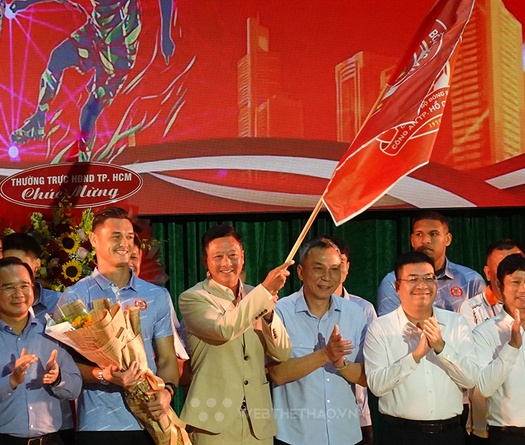 CLB Bóng đá Công an TPHCM tổ chức lễ ra mắt, xuất quân, giới thiệu logo và trang phục mùa giải 2025-2026