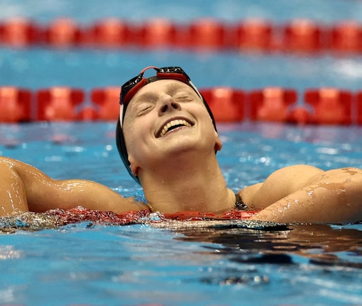 Nữ hoàng bơi tự do Mỹ Katie Ledecky tiết lộ bí quyết "trường thọ" ở Olympic Paris 2024