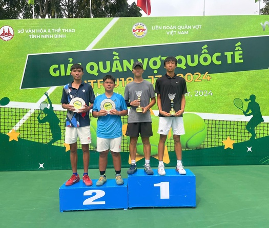 Giải Quần vợt Quốc tế ITF U18 – J30 Ninh Bình 2: Việt Nam giành á quân đôi nam