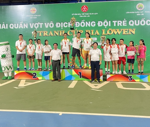 Giải Quần vợt Vô địch Đồng đội Trẻ Quốc gia – Tranh Cúp Bia Lowen 2025: TPHCM nhất toàn đoàn