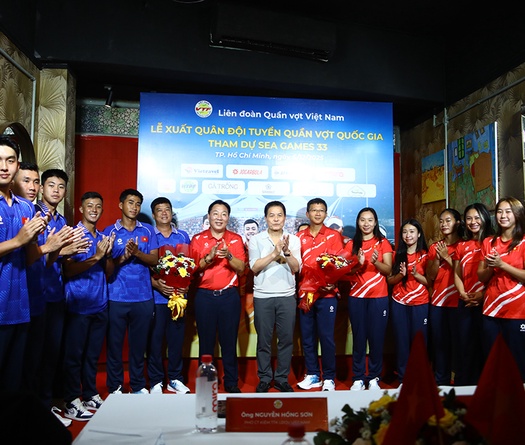 Đội tuyển Quần vợt Quốc gia chính thức xuất quân dự SEA Games 33 tại Thái Lan