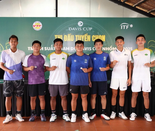 Công bố danh sách thi đấu tuyển chọn tranh suất tham dự giải quần vợt Davis Cup Nhóm III và hướng tới SEA Games 2025