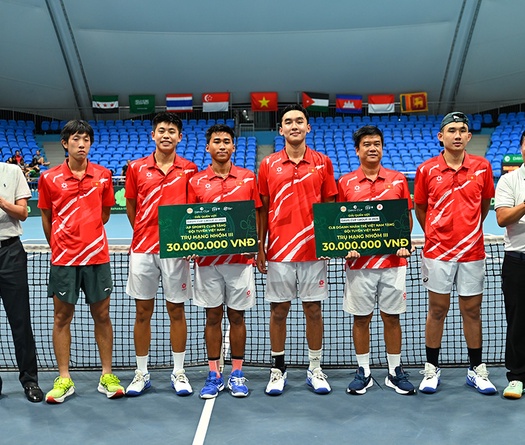 Quần vợt Việt Nam trụ hạng, nhận thưởng nóng 230 triệu đồng tại Davis Cup Nhóm III 2025 khu vực Châu Á / Châu Đại Dương