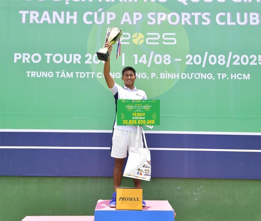 Giải Quần vợt Vô địch Nam Nữ quốc gia VTF Pro Tour 200: Vũ Hà Minh Đức và Ngô Hồng Hạnh lập cú đúp