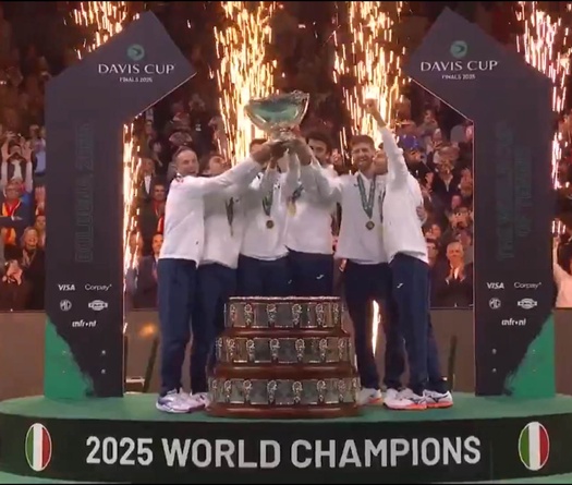 Berrettini và Cobolli đánh bại Tây Ban Nha, giúp Ý vô địch giải quần vợt Davis Cup lần thứ 3 liên tiếp
