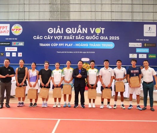 16 tay vợt hàng đầu Việt Nam tranh tài Giải Quần vợt các Cây vợt xuất sắc quốc gia 2025