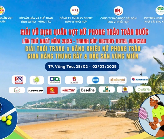 Hơn 100 tay vợt tranh tài tại Giải Vô địch Quần vợt Nữ Phong trào toàn quốc lần thứ 1 năm 2025
